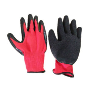 13 Gauge polyester latex coated working gloves