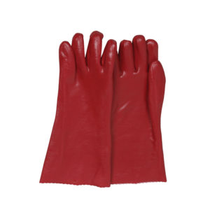 35CM/40CM/45CM Red PVC gloves