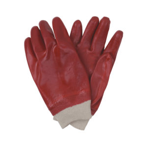 26cm red pvc gloves