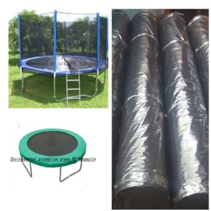 black PE tarpaulin for trampoline