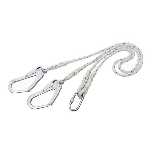 Double hooks safety rope for safety harness China manufacturer