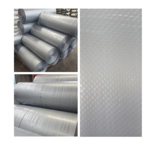 silver PE tarpaulin in rolls