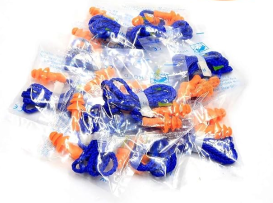 Earplug plastic bag packing