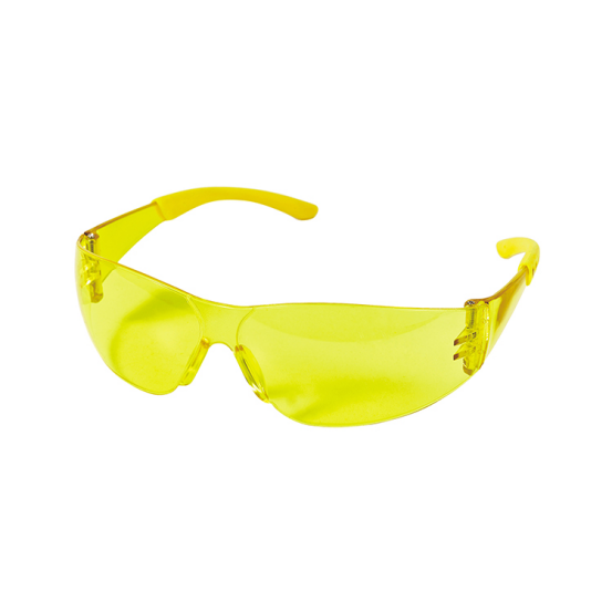 Yellow safety glasses