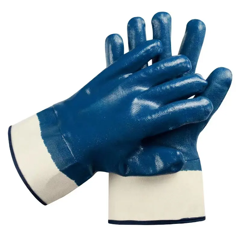 blue nitrile gloves