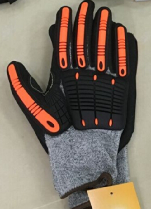 cust-resistant and impact-resistant HPPE gloves