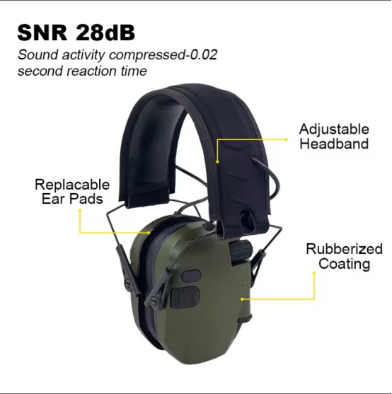 electronic earmuffs with bluetooth