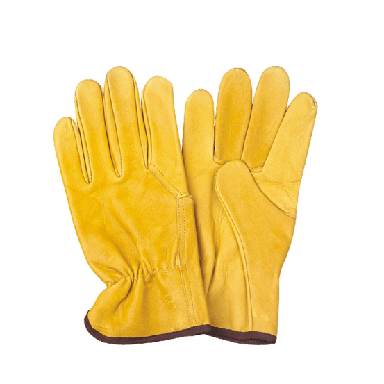 wing thumb pig grain leather driving gloves