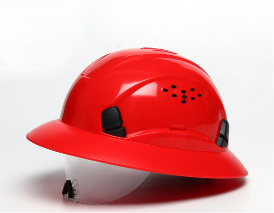 vented full brim hard hat