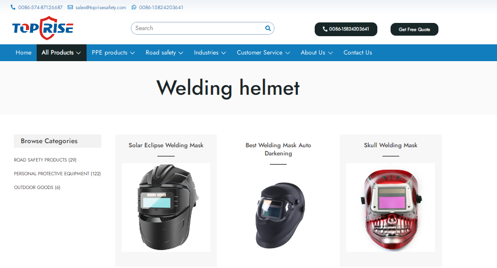 Welding Helmet Manufacturers