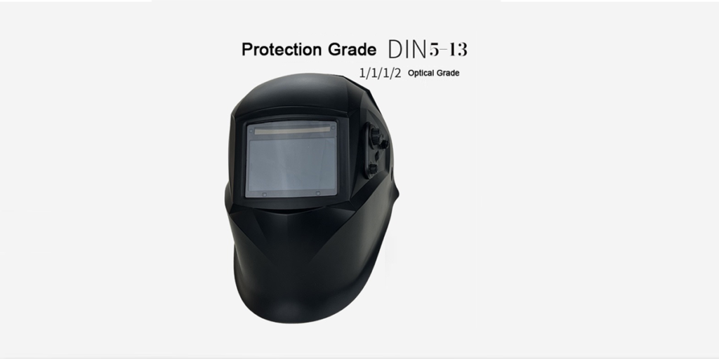 Helmet Welding Guidance on DIN 5-13 & Optical Grade