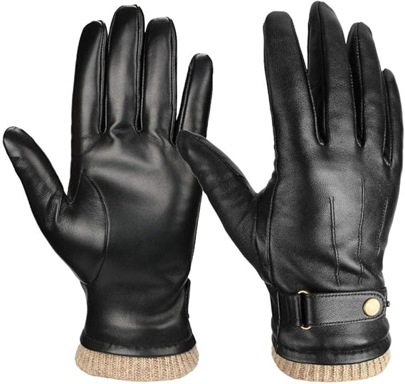 winter leather gloves