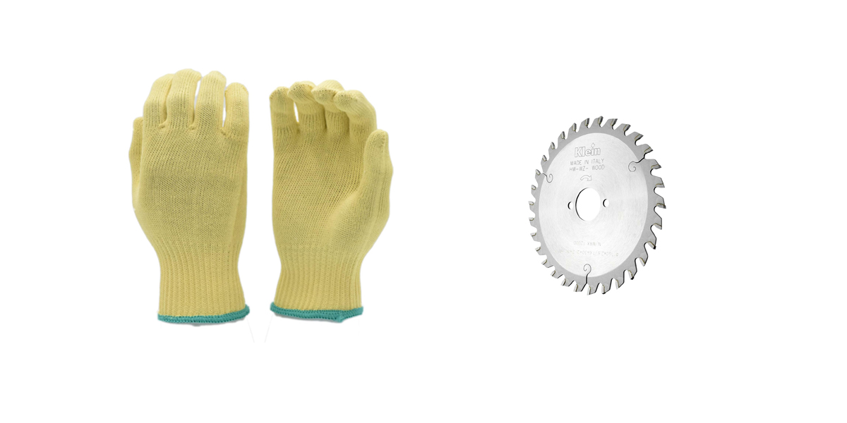 Cut Proof Gloves Kevlar vs. Circular Saw Blades by Factories