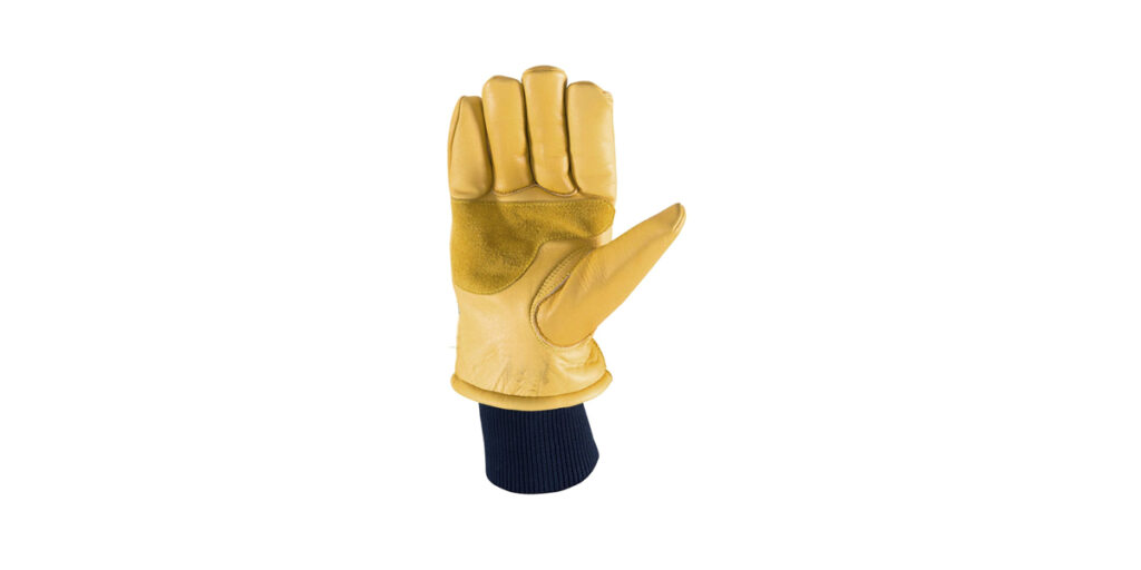 Insulated leather gloves by factories China for work in the cold