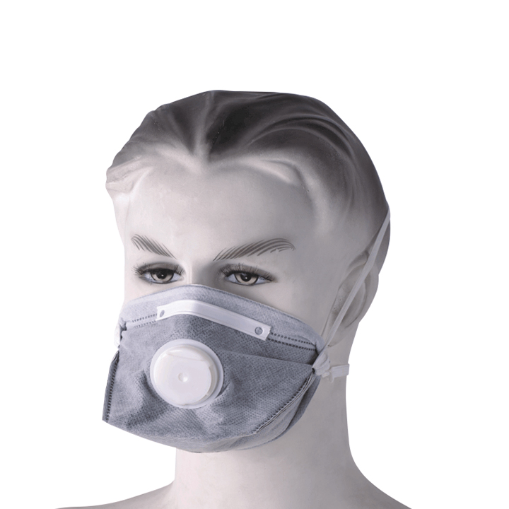 carbon face mask with valve