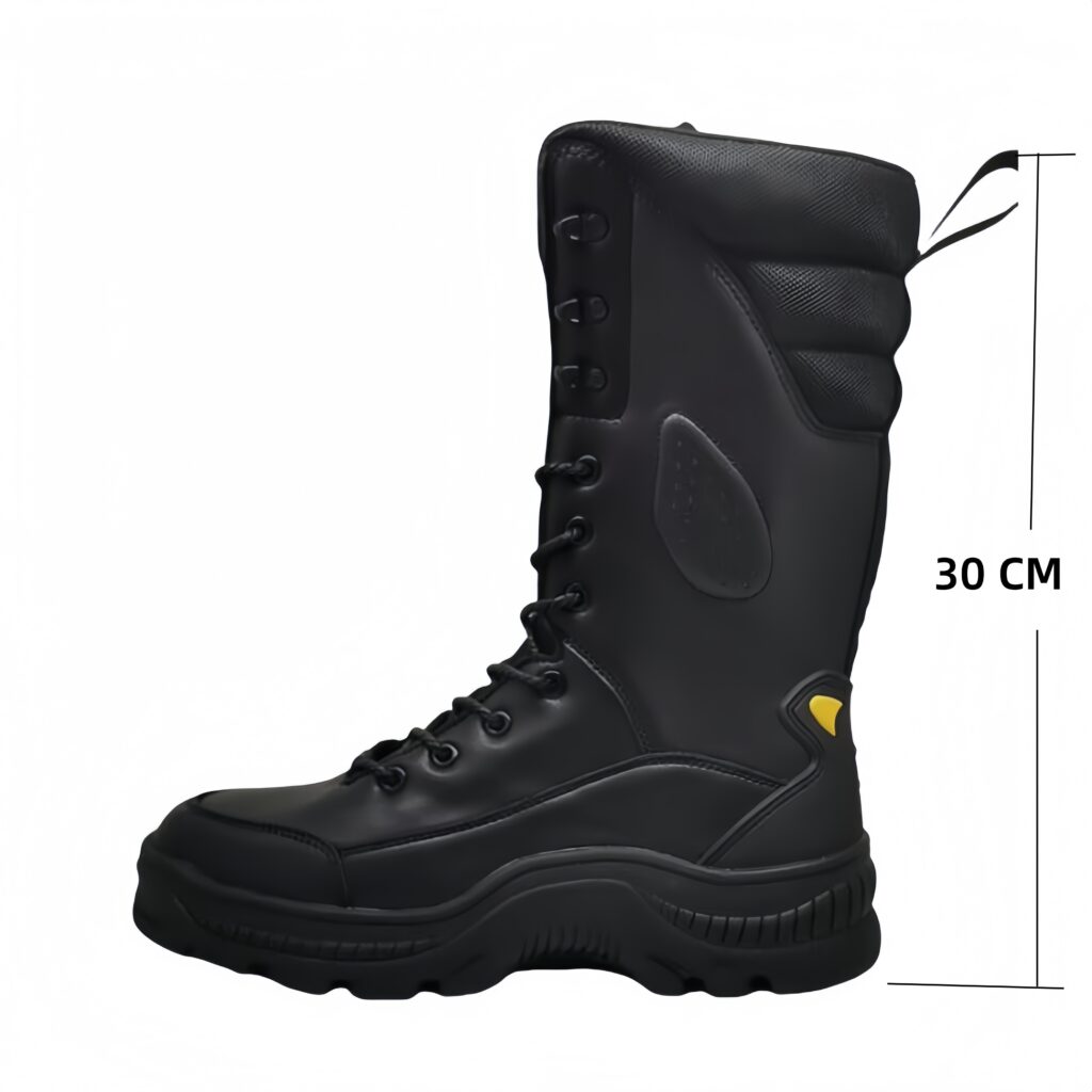 high-leg safety boots