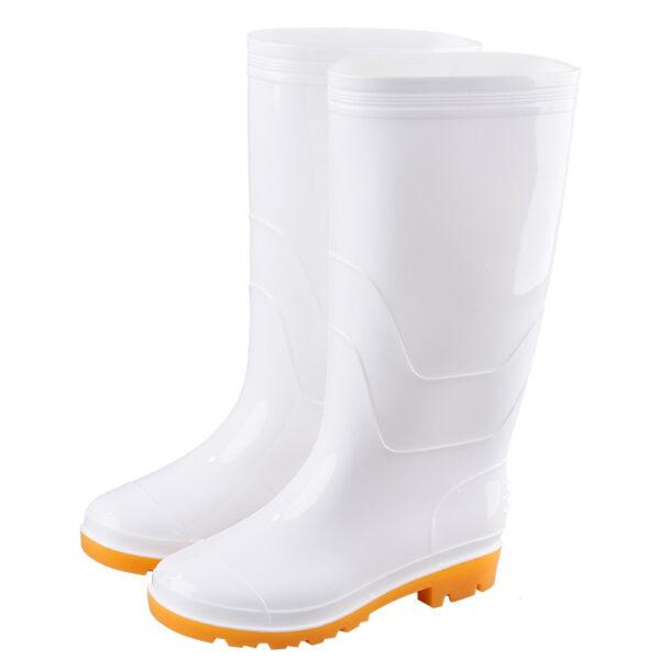 Sanitary pvc white boots