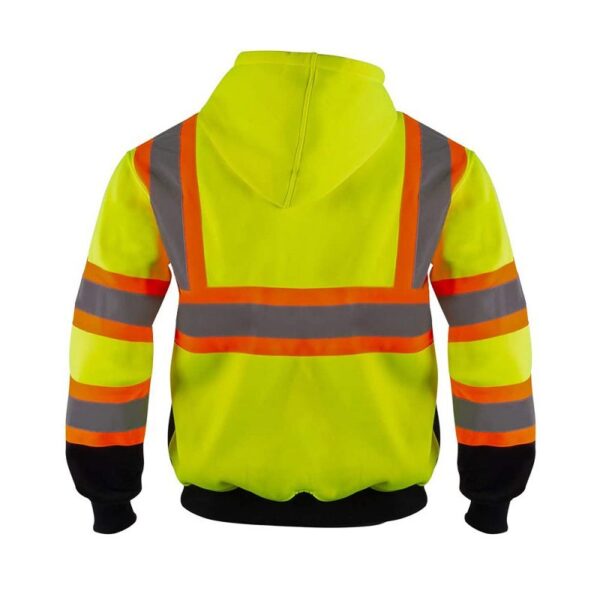 Hi Vis Fleece Hoodie - Image 3