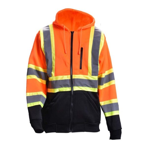 Hi Vis Fleece Hoodie - Image 2