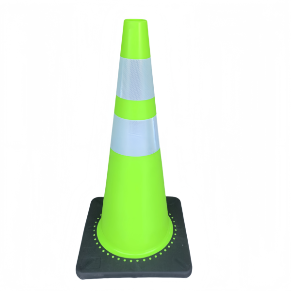 28 inch green safety traffic cones