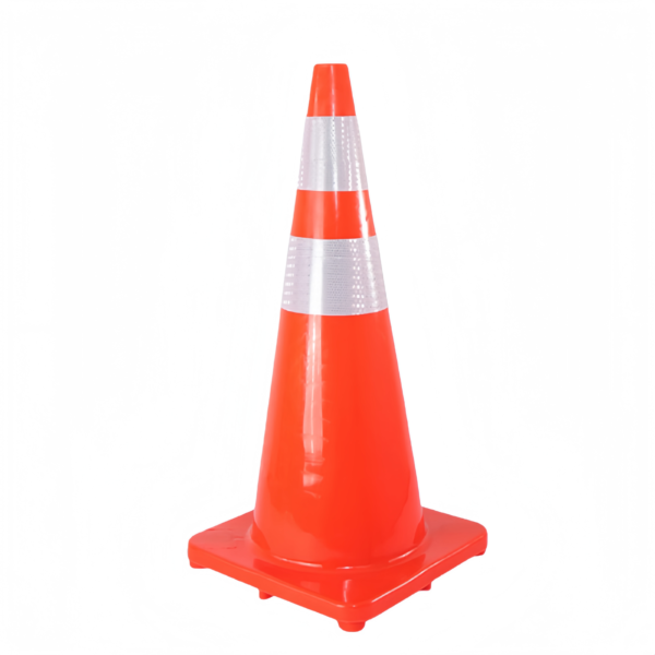 70CM orange PVC traffic cones