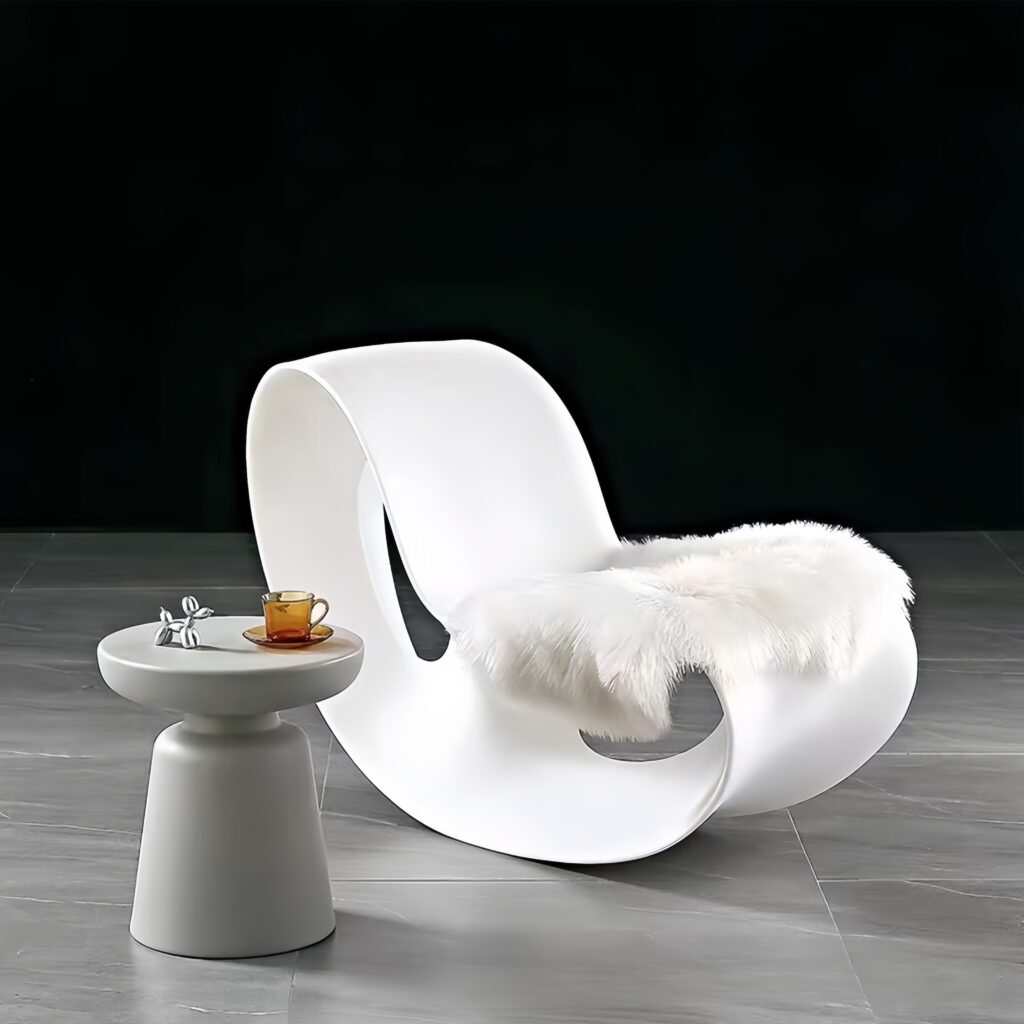 Fiberglass Modern Rocker Chair