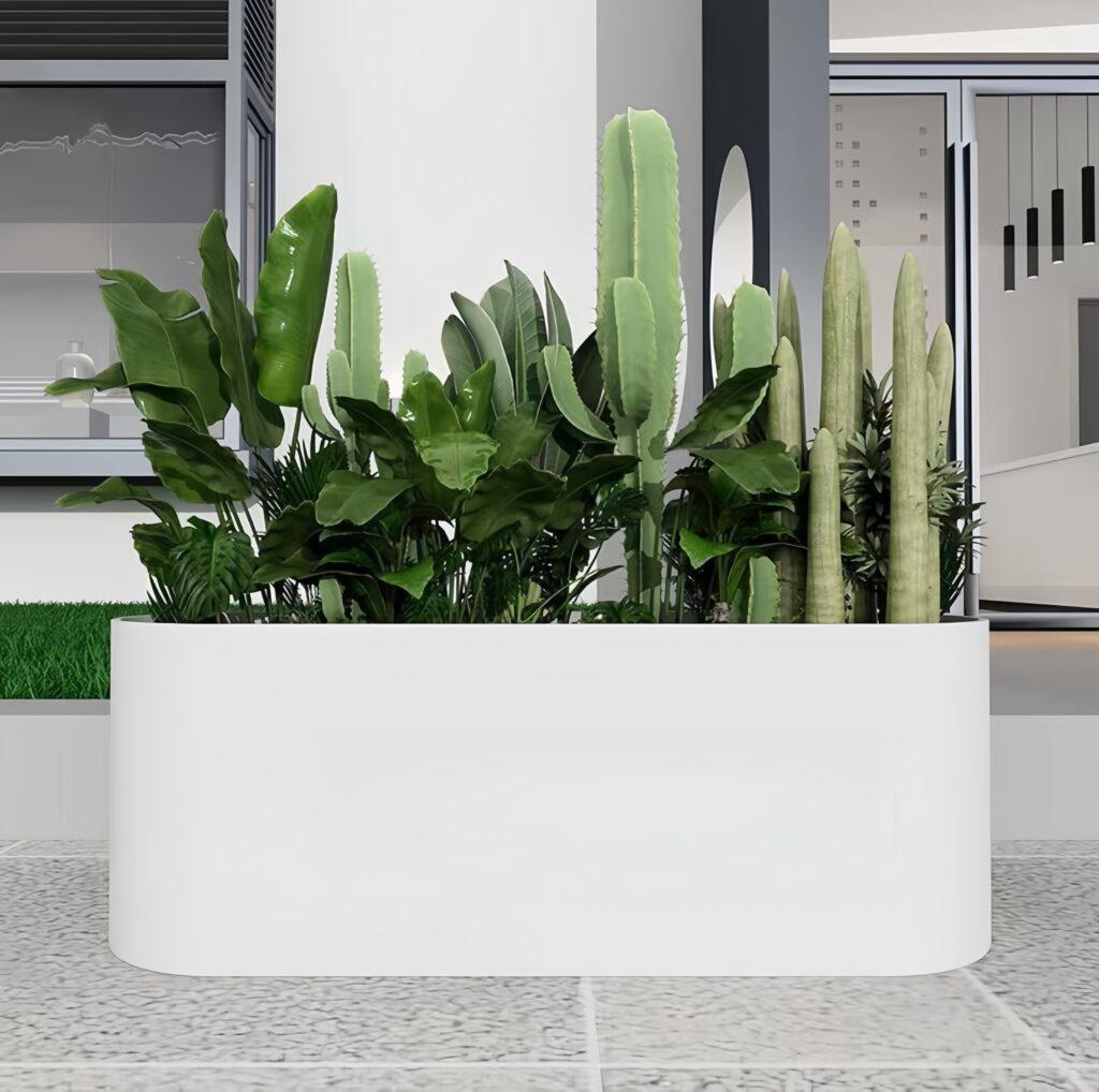 Fiberglass planter box