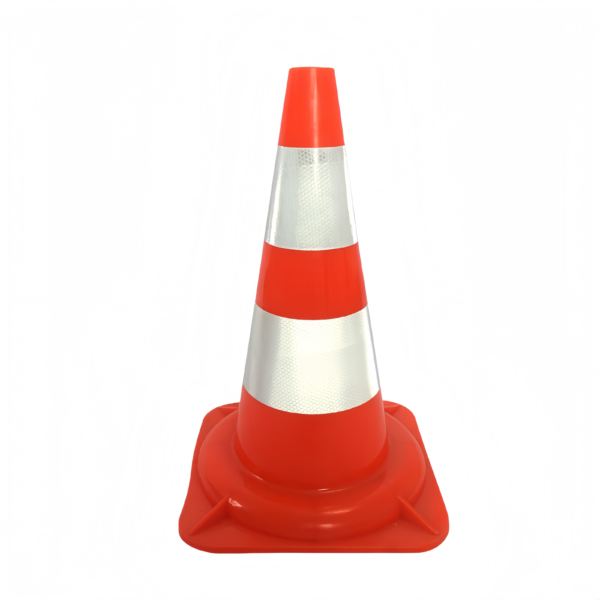 Orange PVC traffic cones