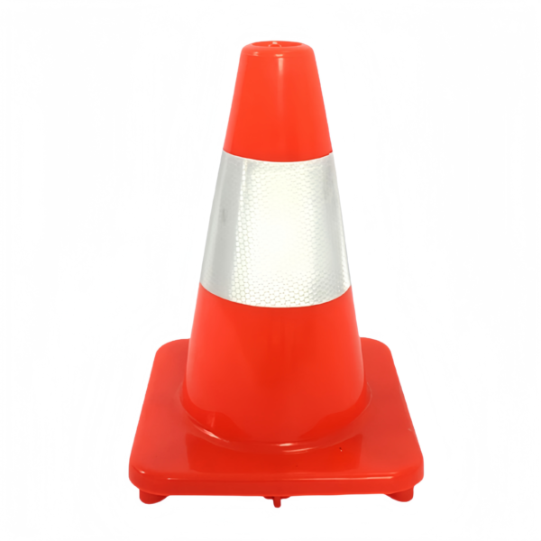 Orange PVC traffic cones