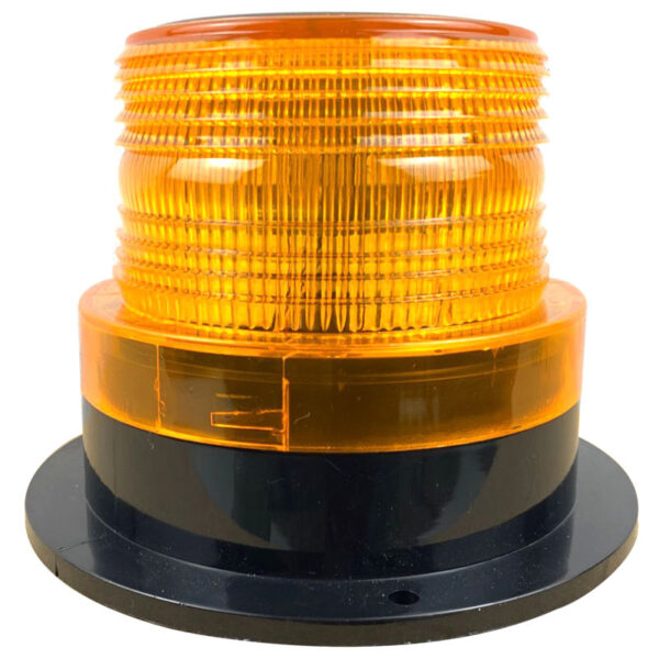 Round Solar LED Warning Light