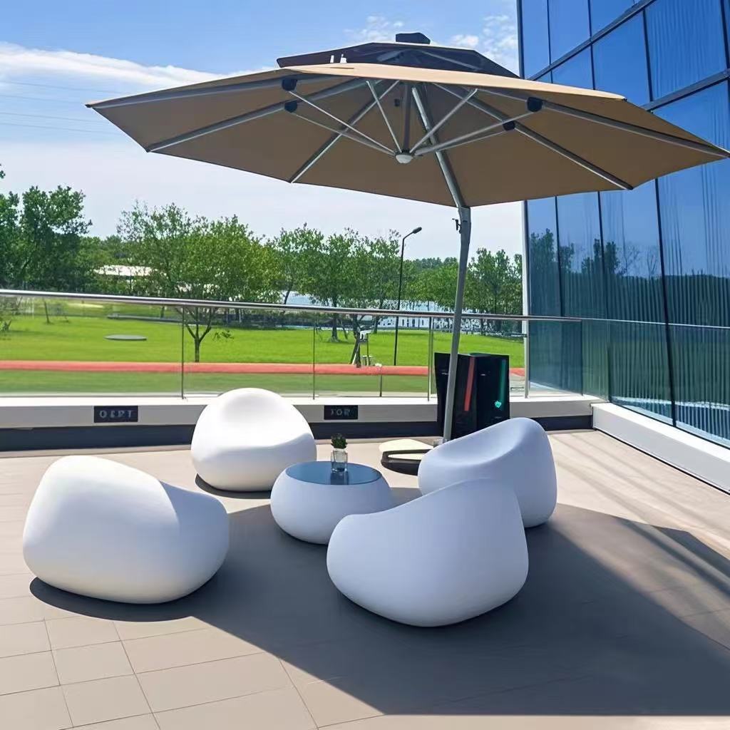 Stone Lounge Chair Table