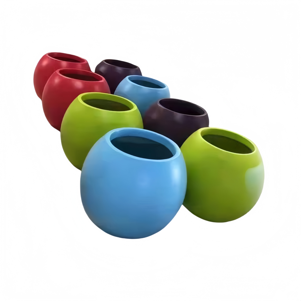 iiregular fiberglass planter