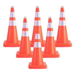 orange pvc cones