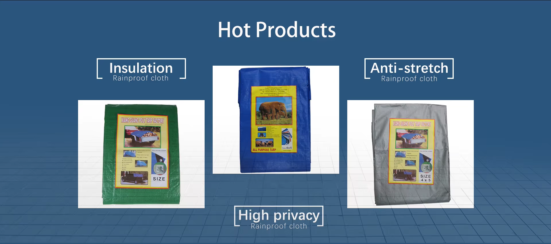 tarpaulin hot products