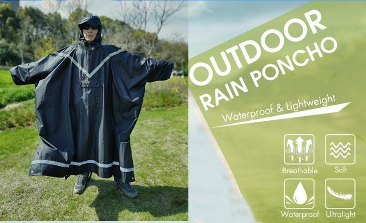 3-in-1 rain poncho