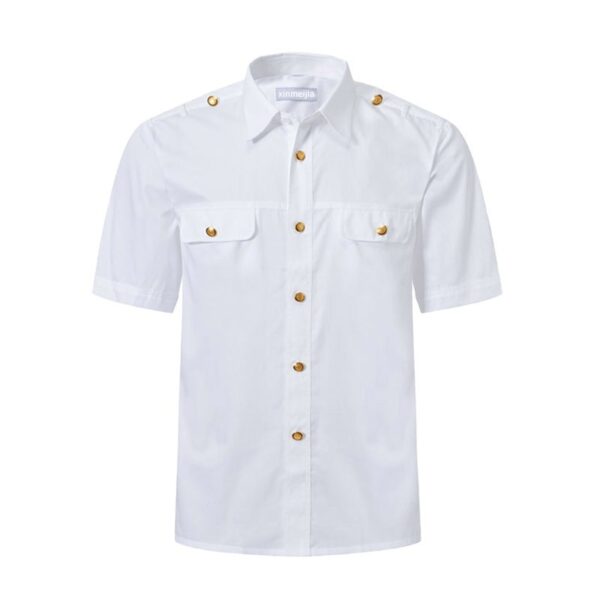 White shirts long and short sleeves