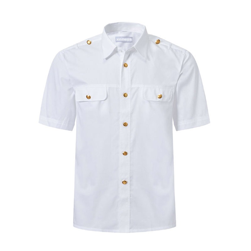 White shirts long and short sleeves