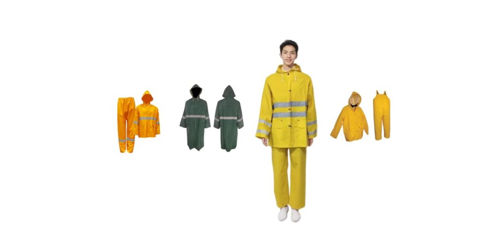 PVC polyester raincoat