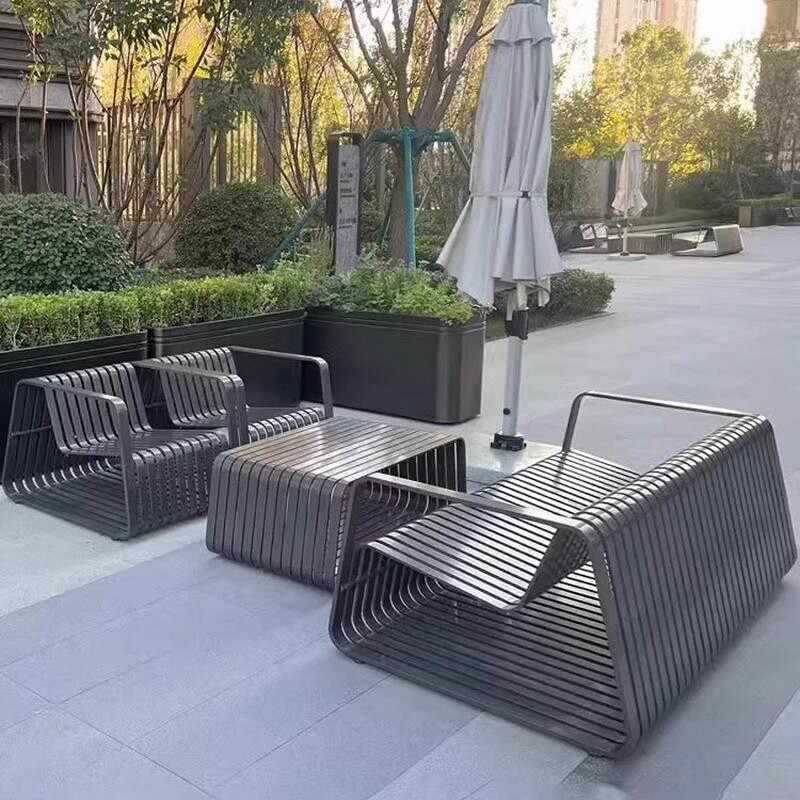 Aluminum outdoor sofa