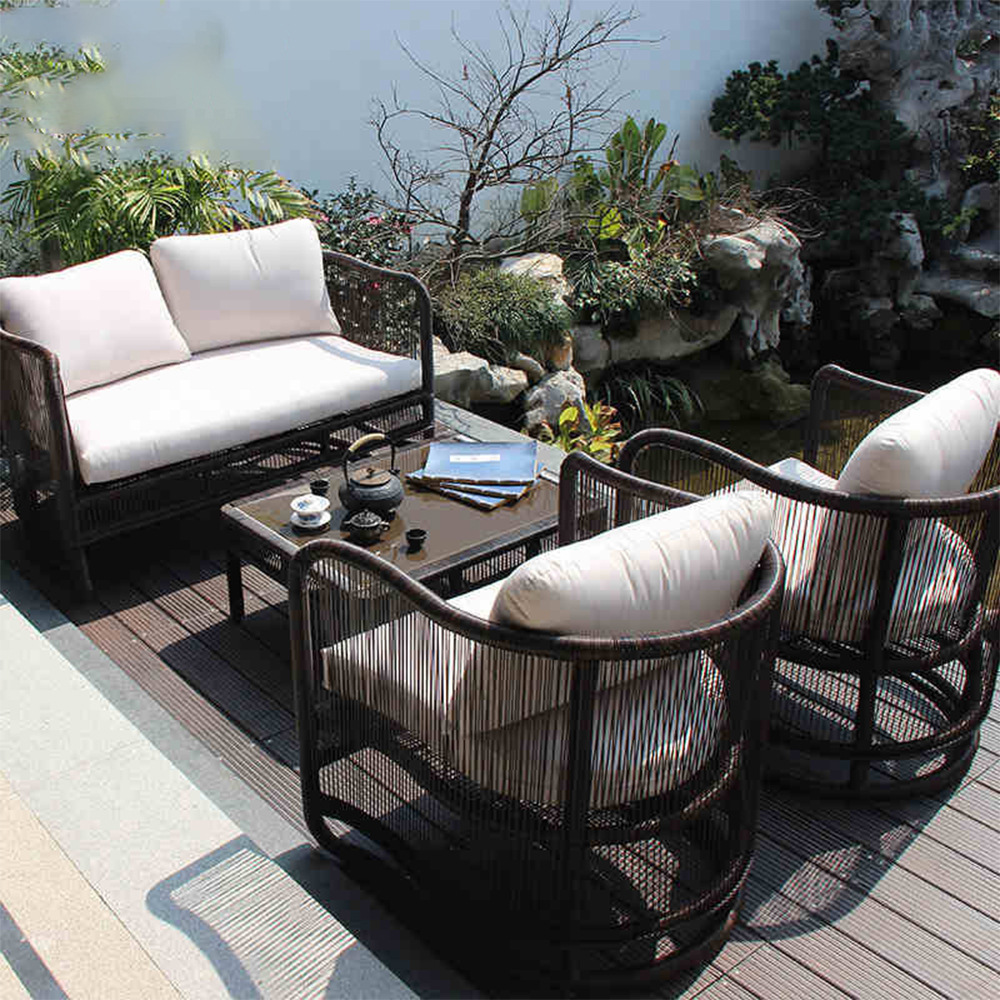 Outdoor PE rattan sofa