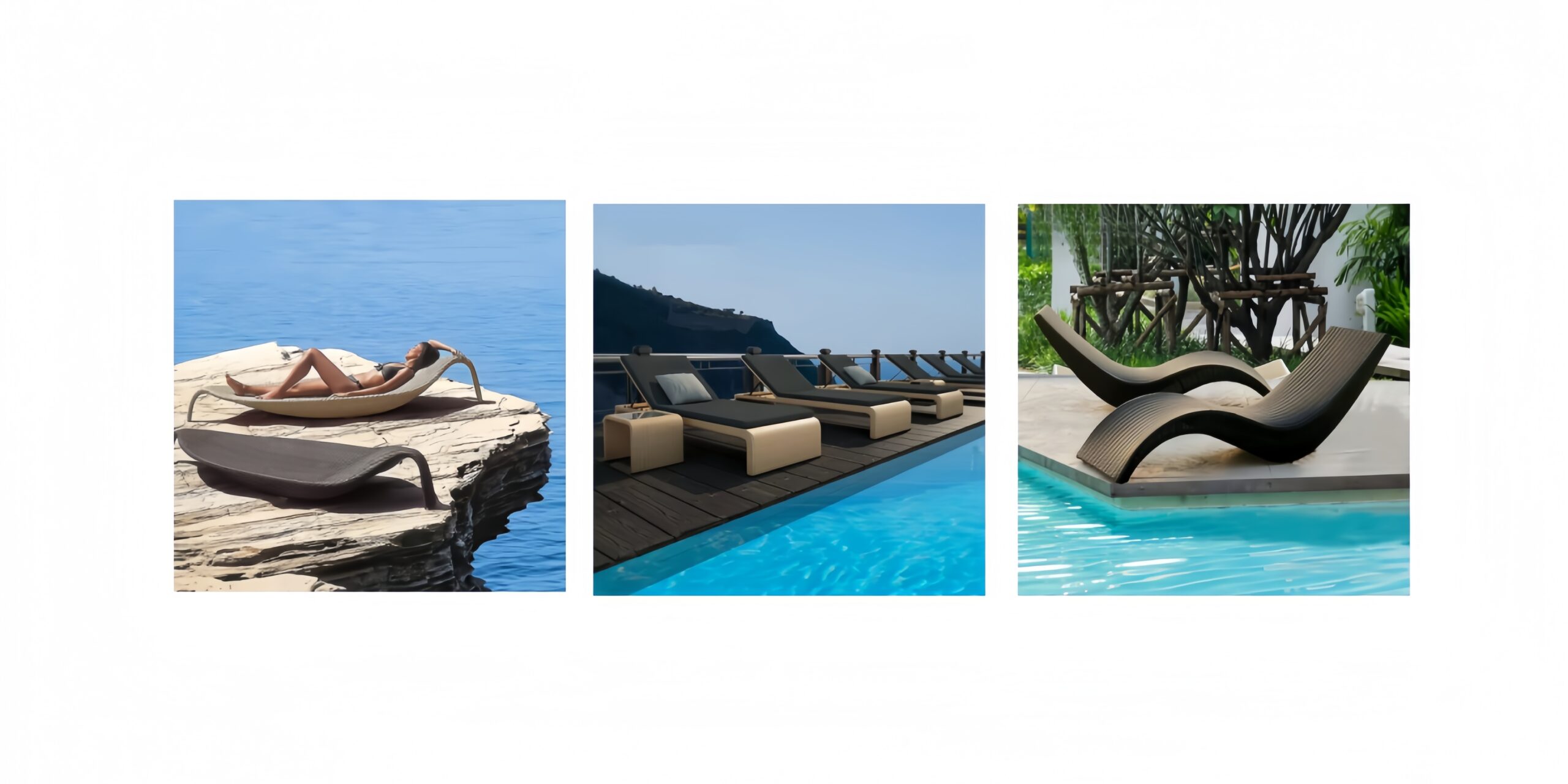 Rattan Chaise Lounge Chair