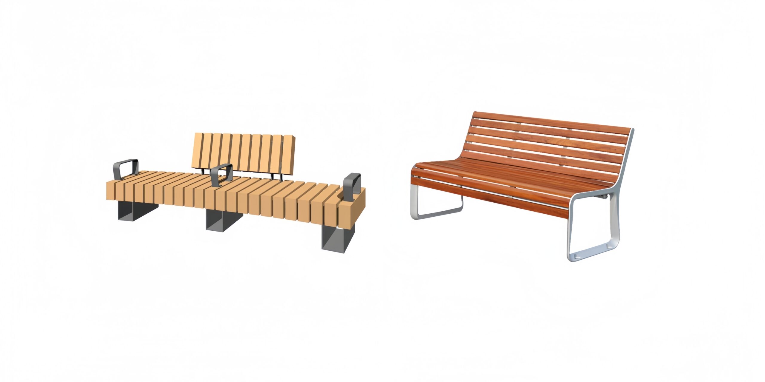 outdoor wood bench