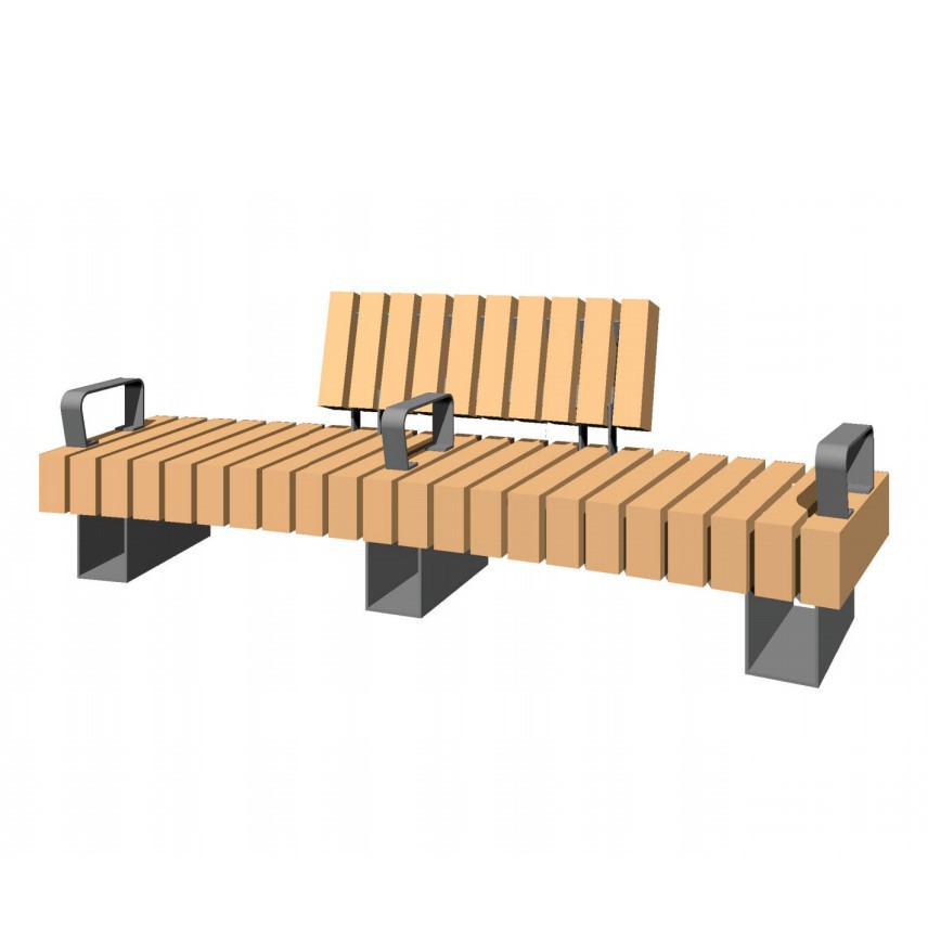 outdoor wood bench