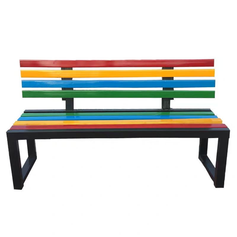 outdoor wood bench