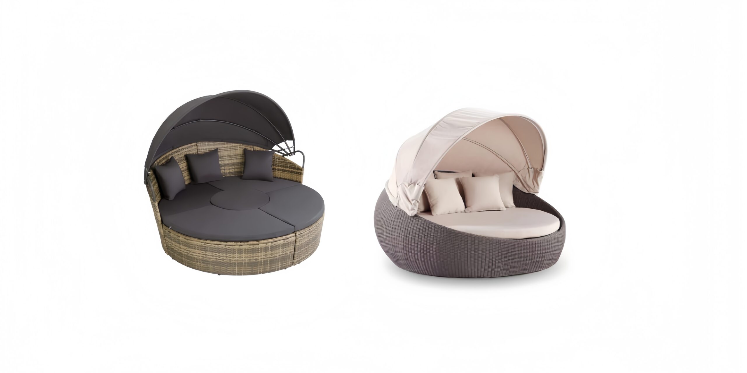 Outdoor Round Rattan Daybed