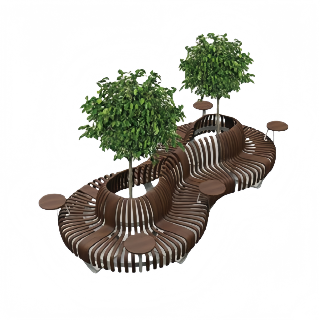 Parametric bench planter