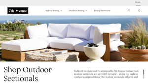 7th Avenue - Modern Modular Teak Outdoor Sectionals