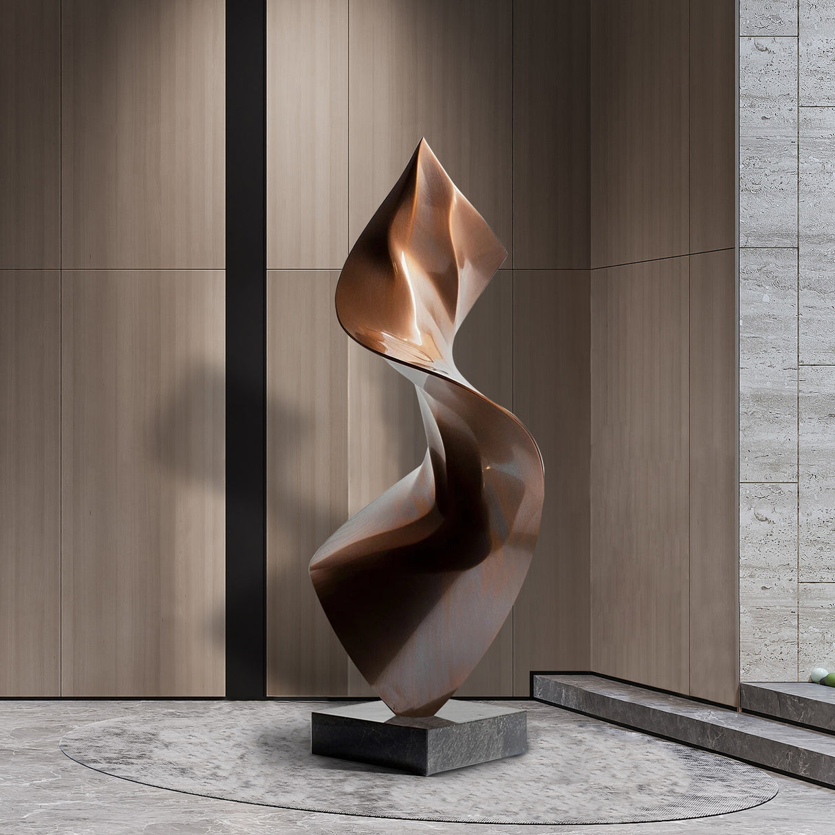 An application scenario or product detail of abstract bronze sculpture - Image 8
