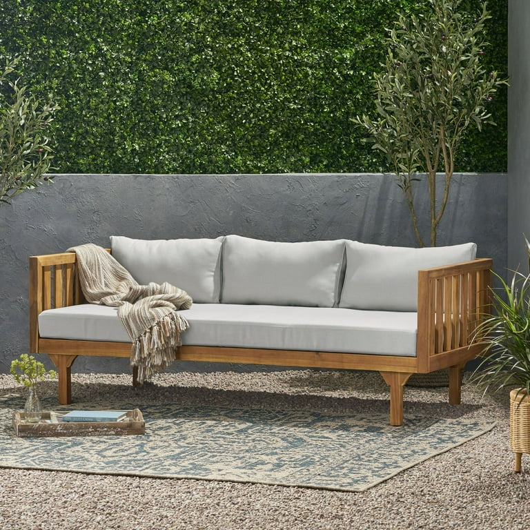 An application scenario or product detail of acacia wood outdoor daybed - Image 3