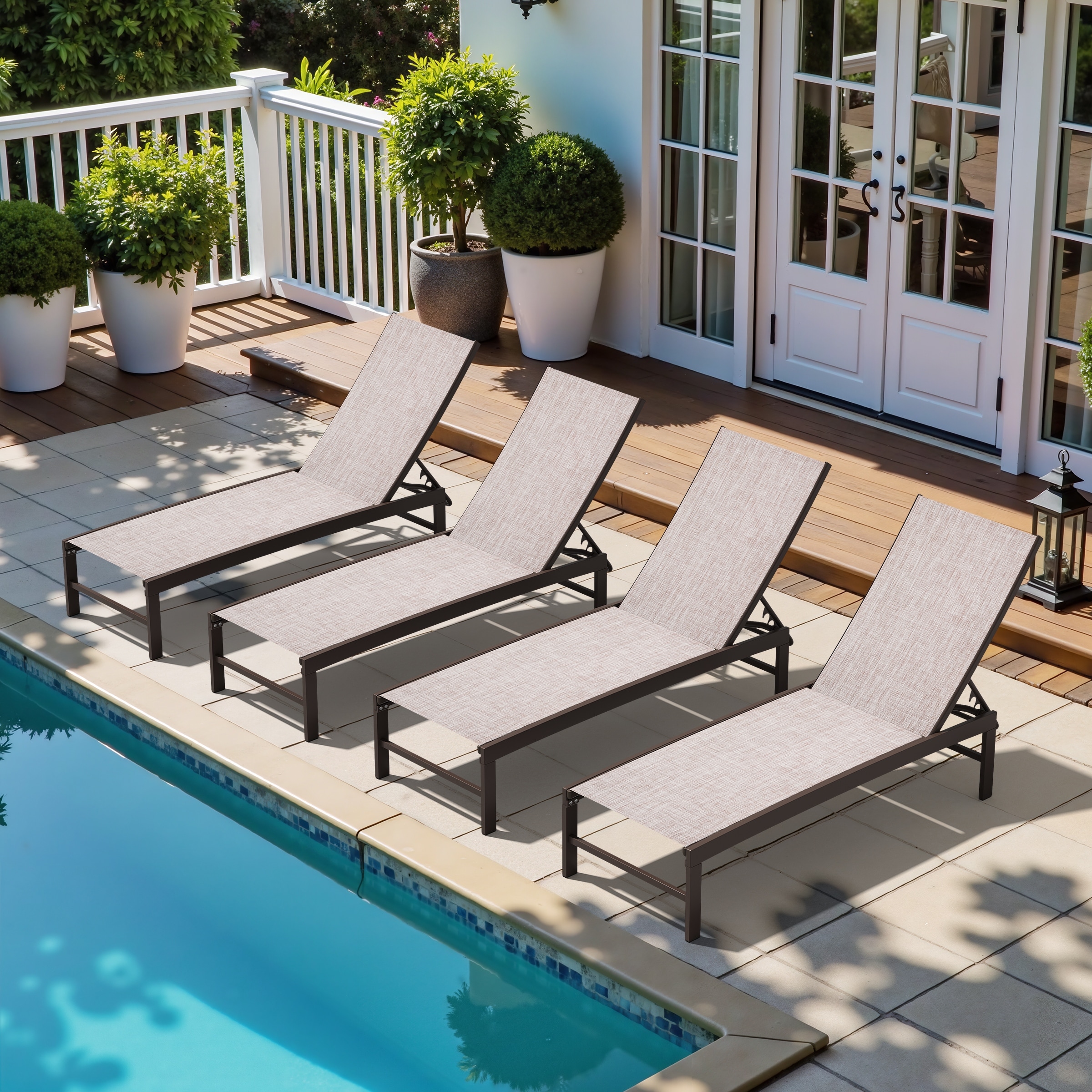 An application scenario or product detail of aluminum chaise lounge outdoor - Image 8